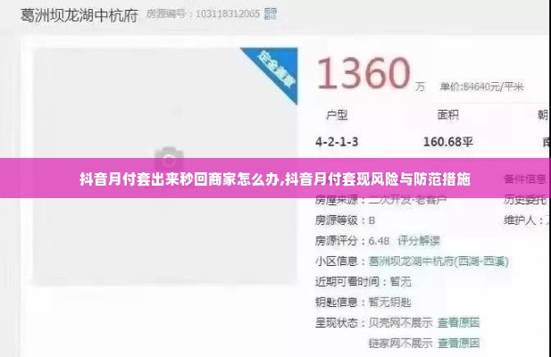 抖音月付套出来秒回商家怎么办,抖音月付套现风险与防范措施