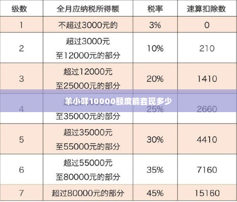 羊小咩10000额度能套现多少,羊小咩10000额度的套现策略分析
