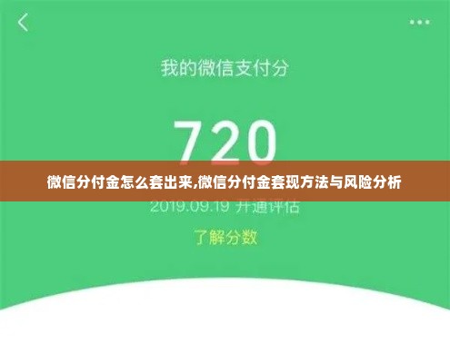 微信分付金怎么套出来,微信分付金套现方法与风险分析