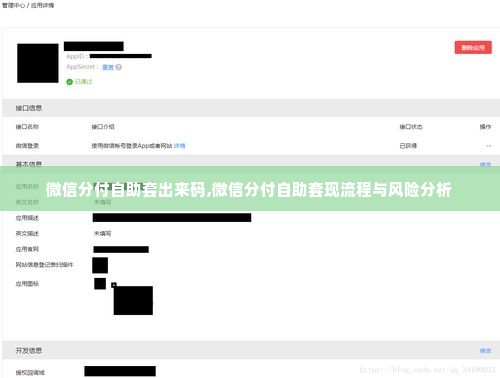 微信分付自助套出来码,微信分付自助套现流程与风险分析