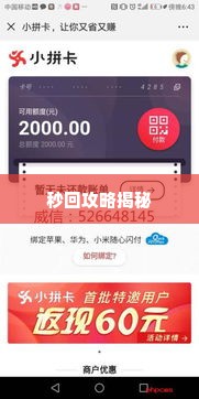 教你拼多多先用后付套出来秒回,拼多多先用后付套现技巧，秒回攻略揭秘