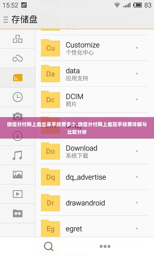 微信分付网上套出来手续费多少,微信分付网上套现手续费详解与比较分析