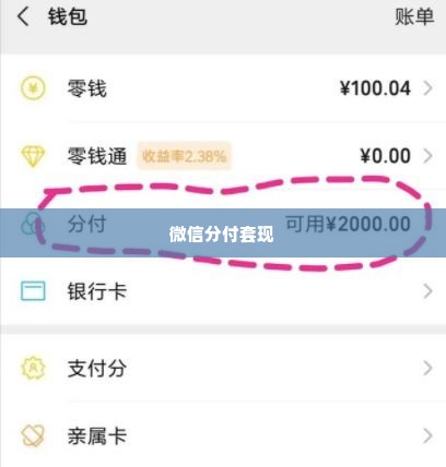 微信分付一百怎么套出来的,微信分付一百怎么套出来的