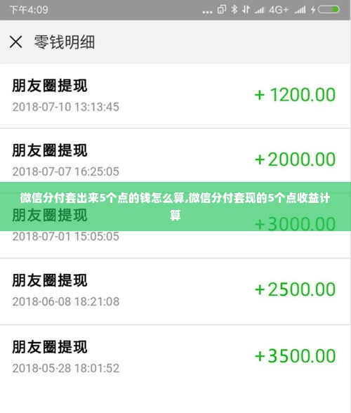 微信分付套出来5个点的钱怎么算,微信分付套现的5个点收益计算