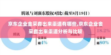 京东企业金采套出来渠道有哪些,京东企业金采套出来渠道分析与比较