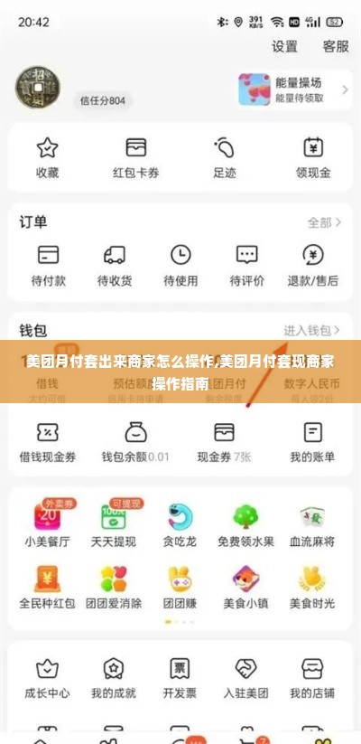 美团月付套出来商家怎么操作,美团月付套现商家操作指南