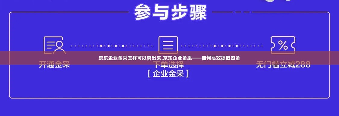 京东企业金采怎样可以套出来,京东企业金采——如何高效提取资金