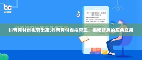 抖音月付虚拟套出来,抖音月付虚拟套现，揭秘背后的灰色交易
