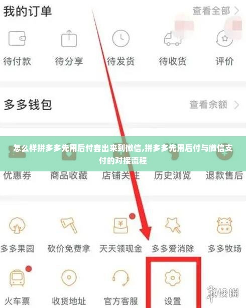 怎么样拼多多先用后付套出来到微信,拼多多先用后付与微信支付的对接流程