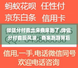 微信分付套出来商家跑了,微信分付套现风波，商家跑路背后的警示