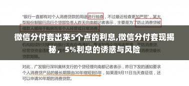 微信分付套出来5个点的利息,微信分付套现揭秘，5%利息的诱惑与风险