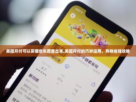 美团月付可以买哪些东西套出来,美团月付的巧妙运用，购物省钱攻略