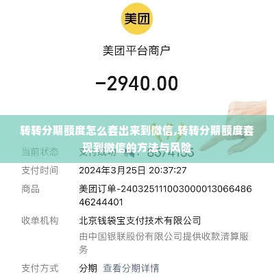 转转分期额度怎么套出来到微信,转转分期额度套现到微信的方法与风险