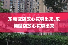 东莞微店放心花套出来,东莞微店放心花套出来