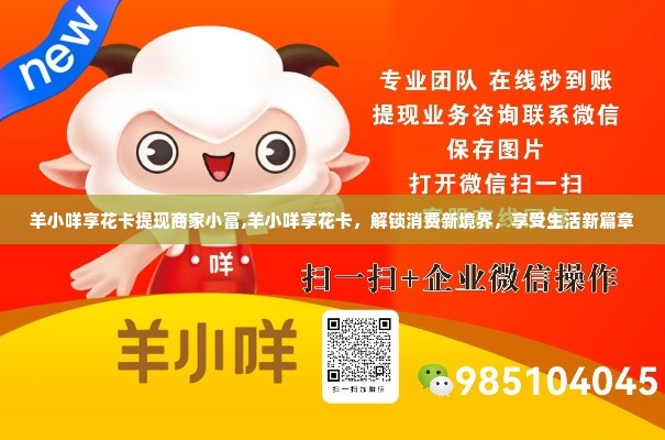 羊小咩享花卡提现商家小富,羊小咩享花卡，解锁消费新境界，享受生活新篇章