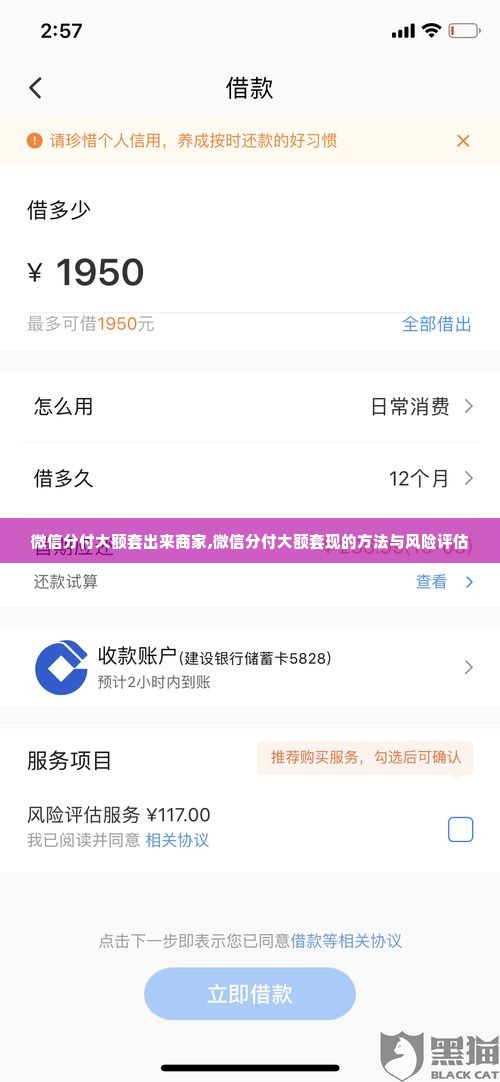 微信分付大额套出来商家,微信分付大额套现的方法与风险评估