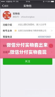 微信分付实物套出来,微信分付实物套现的灰色地带