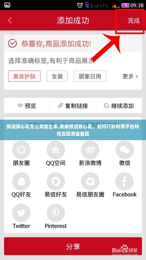 微店放心花怎么能套出来,揭秘微店放心花，如何巧妙利用平台特性实现资金套现