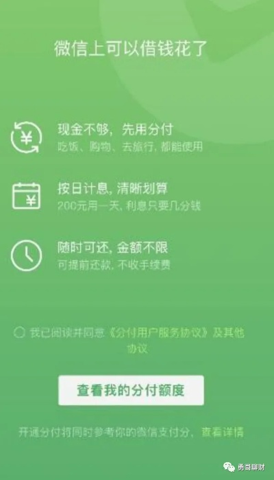 微信分付1千额度怎么套出来,微信分付1千额度怎么套出来，探索微信支付的灵活运用