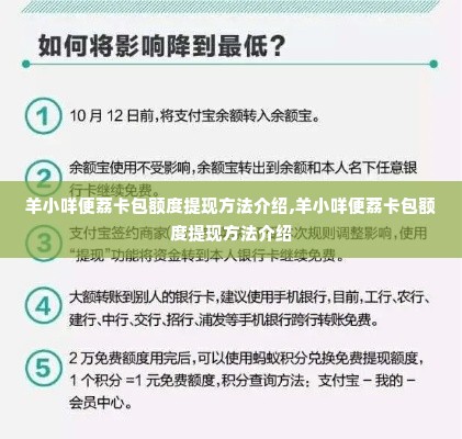 羊小咩便荔卡包额度提现方法介绍,羊小咩便荔卡包额度提现方法介绍