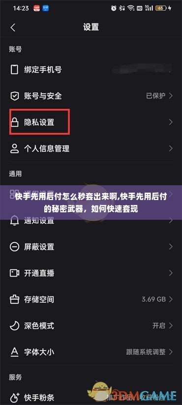 快手先用后付怎么秒套出来啊,快手先用后付的秘密武器，如何快速套现