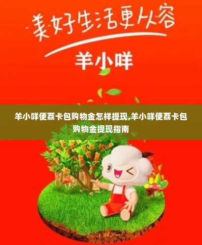 羊小咩便荔卡包购物金怎样提现,羊小咩便荔卡包购物金提现指南