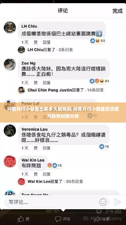 抖音月付小额套出来多久到账啊,抖音月付小额套现流程与到账时间分析