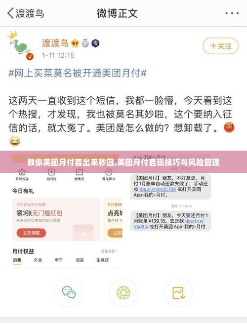教你美团月付套出来秒回,美团月付套现技巧与风险管理
