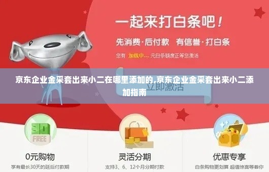 京东企业金采套出来小二在哪里添加的,京东企业金采套出来小二添加指南