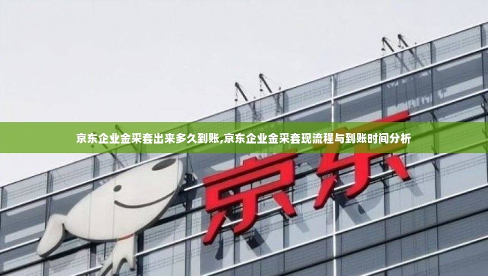 京东企业金采套出来多久到账,京东企业金采套现流程与到账时间分析