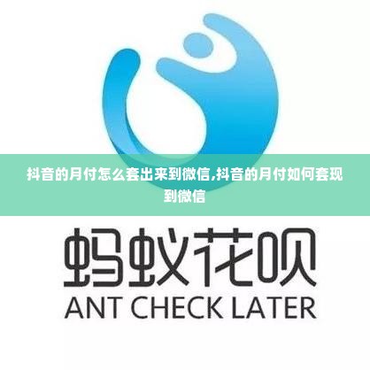 抖音的月付怎么套出来到微信,抖音的月付如何套现到微信