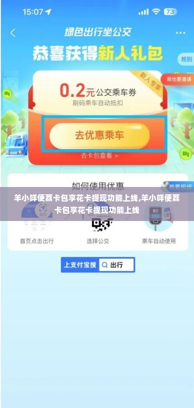 羊小咩便荔卡包享花卡提现功能上线,羊小咩便荔卡包享花卡提现功能上线