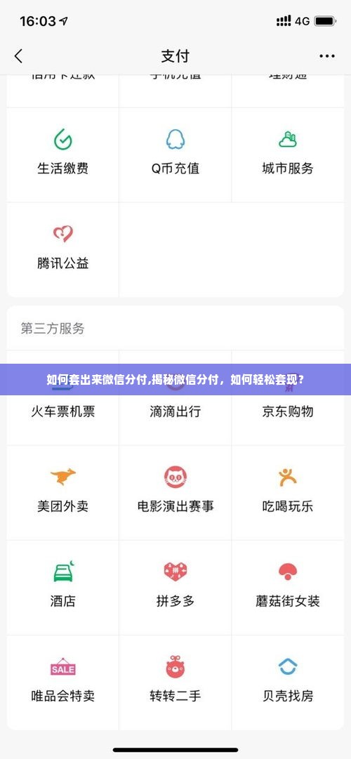 如何套出来微信分付,揭秘微信分付，如何轻松套现？
