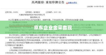 京东企业金采套出来小二是真的吗,京东企业金采套现的真相与风险