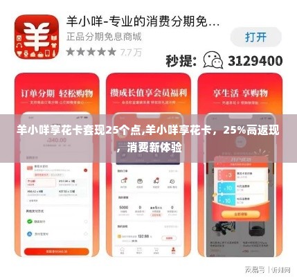 羊小咩享花卡套现25个点,羊小咩享花卡，25%高返现，消费新体验