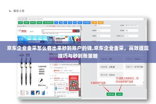 京东企业金采怎么套出来秒到账户的钱,京东企业金采，高效提现技巧与秒到账策略