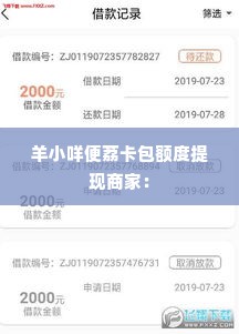 羊小咩便荔卡包额度提现商家,羊小咩便荔卡包额度提现商家攻略