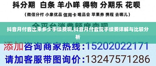 抖音月付套出来多少手续费啊,抖音月付套现手续费详解与比较分析