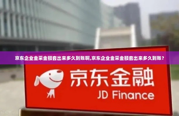 京东企业金采金额套出来多久到账啊,京东企业金采金额套出来多久到账？