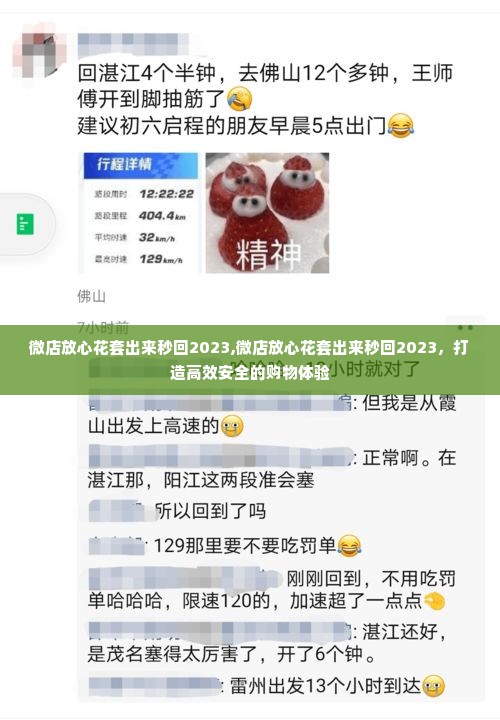 微店放心花套出来秒回2023,微店放心花套出来秒回2023，打造高效安全的购物体验