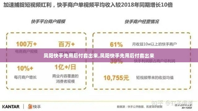 凤阳快手先用后付套出来,凤阳快手先用后付套出来