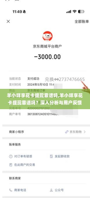 羊小咩享花卡提现靠谱吗,羊小咩享花卡提现靠谱吗？深入分析与用户反馈