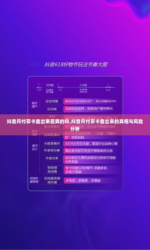 抖音月付买卡套出来是真的吗,抖音月付买卡套出来的真相与风险分析