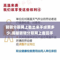 转转分期网上套出来手续费多少,揭秘转转分期网上套现手续费的内幕
