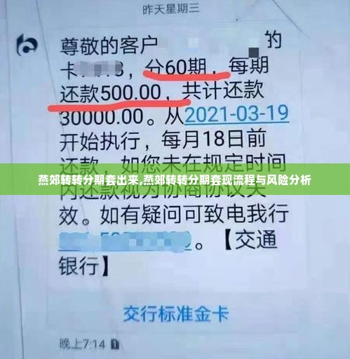 燕郊转转分期套出来,燕郊转转分期套现流程与风险分析