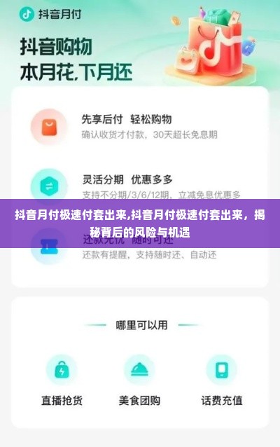 抖音月付极速付套出来,抖音月付极速付套出来，揭秘背后的风险与机遇