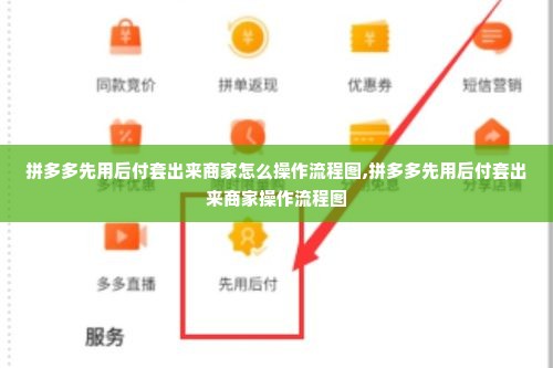 拼多多先用后付套出来商家怎么操作流程图,拼多多先用后付套出来商家操作流程图