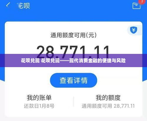 花呗兑现 花呗兑现——现代消费金融的便捷与风险