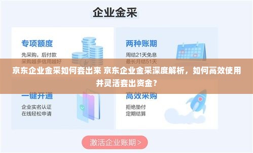 京东企业金采如何套出来 京东企业金采深度解析，如何高效使用并灵活套出资金？
