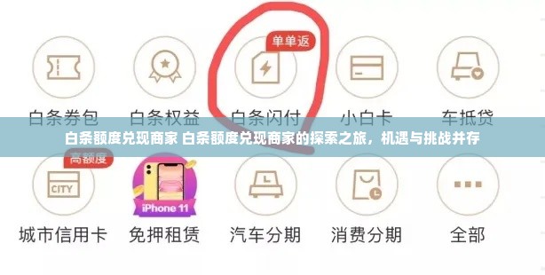 白条额度兑现商家 白条额度兑现商家的探索之旅，机遇与挑战并存